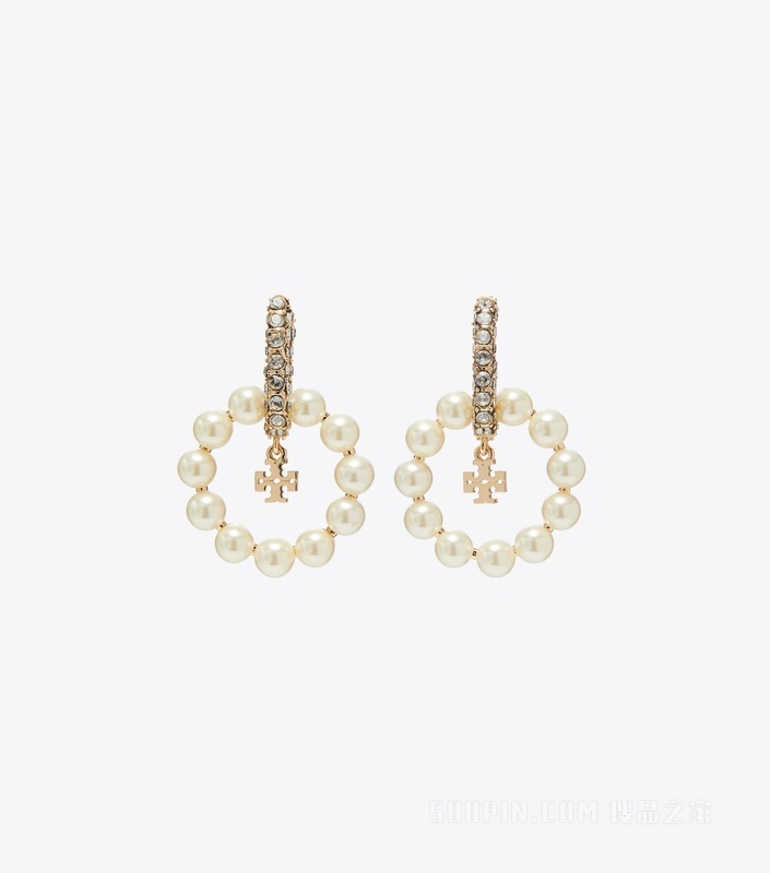 【礼物】Moondance 月影流光系列圈形耳环 珍珠色