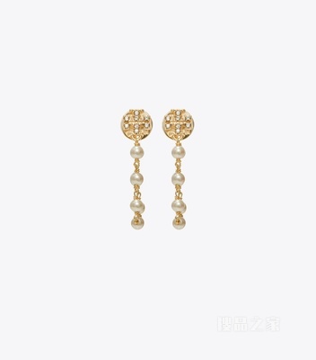 【礼物】Moondance 月影流光系列链式耳环 Tory 金/珍珠色/水晶色