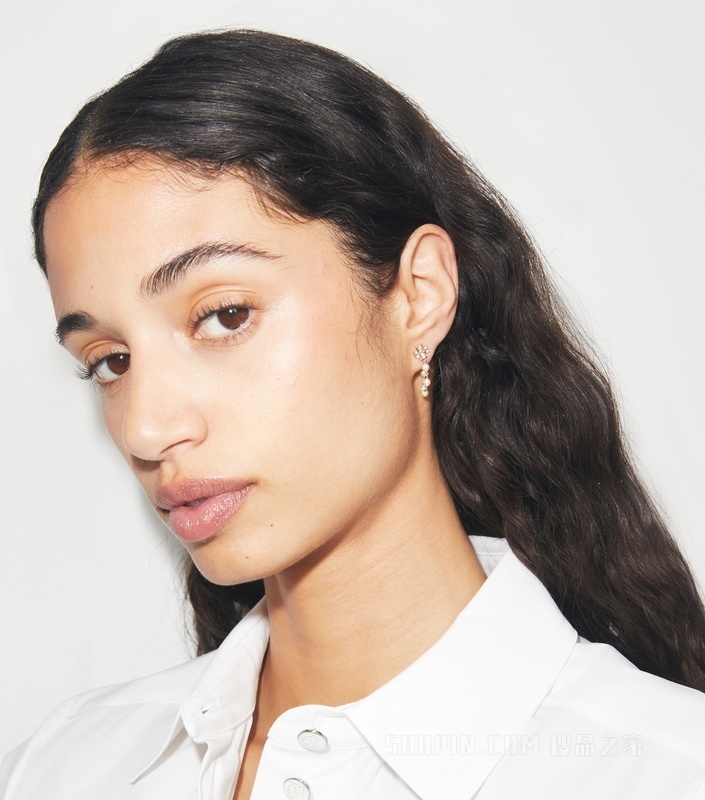 【礼物】Moondance 月影流光系列链式耳环 Tory 银/珍珠色/水晶色