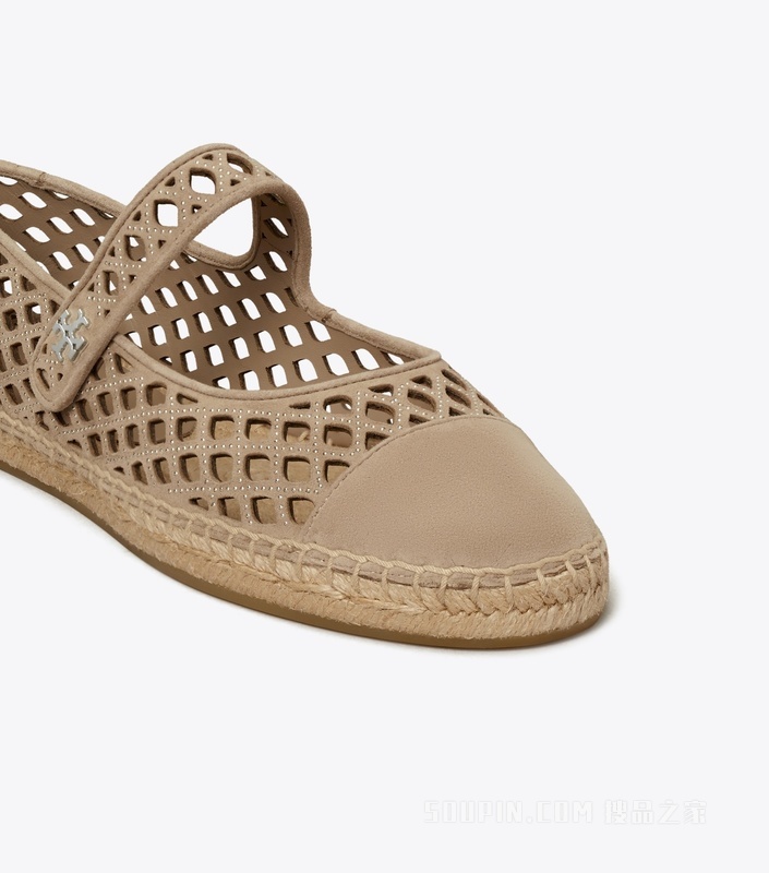 拼色玛丽珍渔夫鞋 米棕色