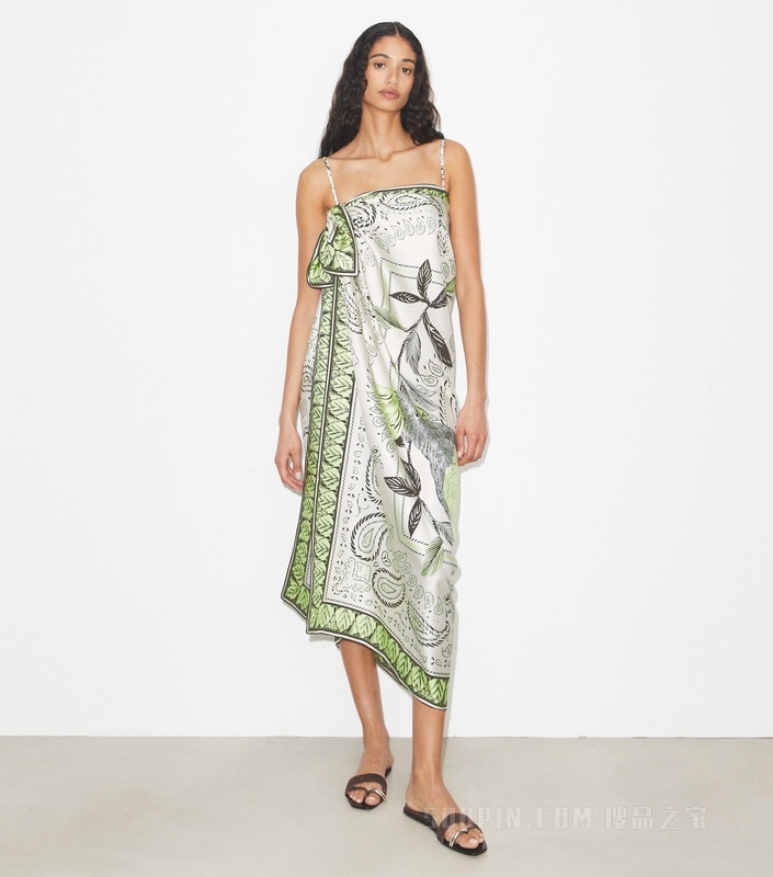 【礼物】大号鹦鹉印花 Bandana 方巾 薄荷鹦鹉绿