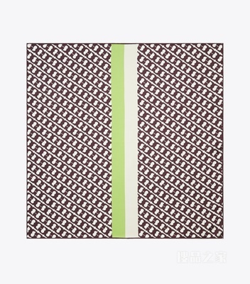 【礼物】T Link 桑蚕丝方巾 绿色