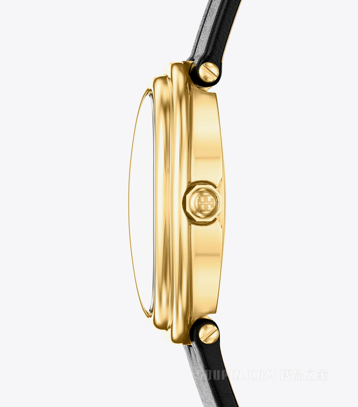 【礼物】椭圆造型腕表 象牙白/金色/黑色