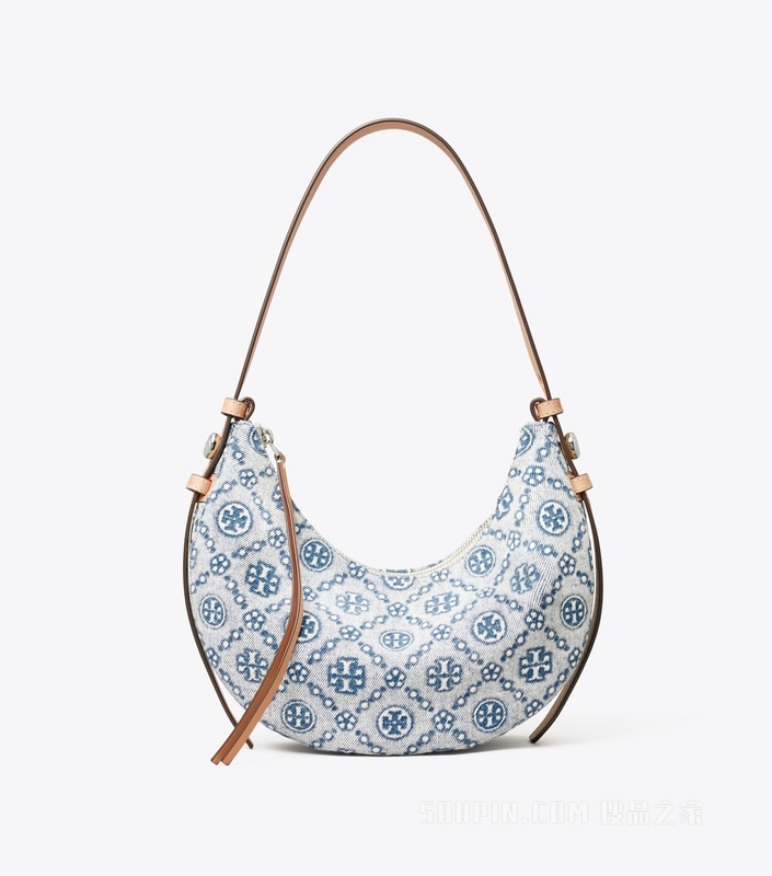 【礼物】Romy 牛仔新月包 粉末蓝