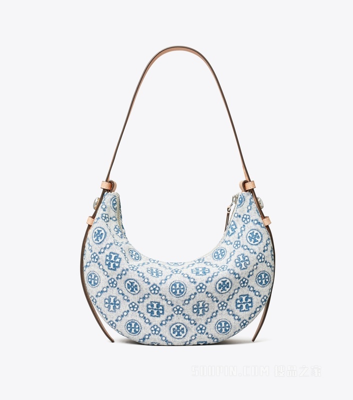 【礼物】Romy 牛仔新月包 粉末蓝