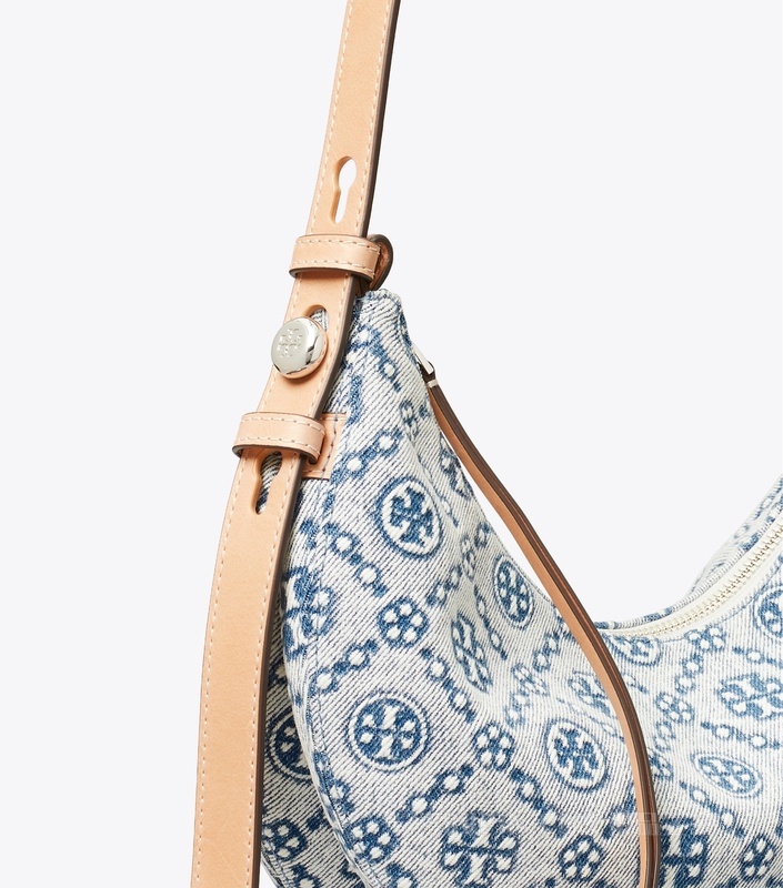 【礼物】Romy 牛仔新月包 粉末蓝