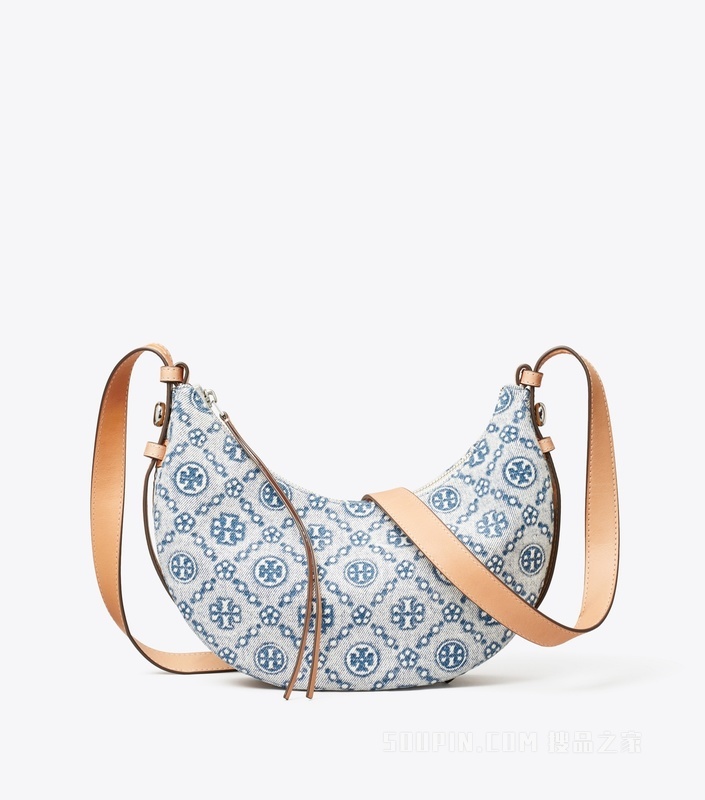 【礼物】Romy 牛仔新月包 粉末蓝