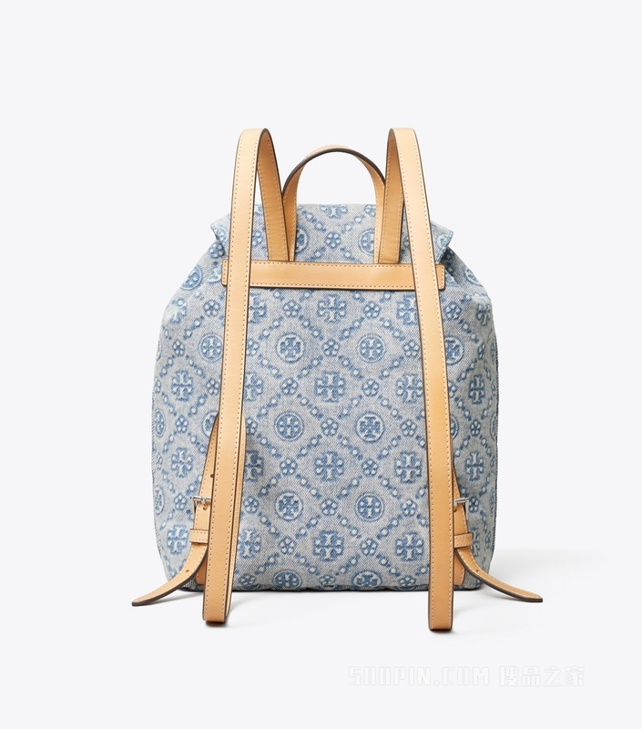 【礼物】T Monogram 牛仔双肩包 粉末蓝