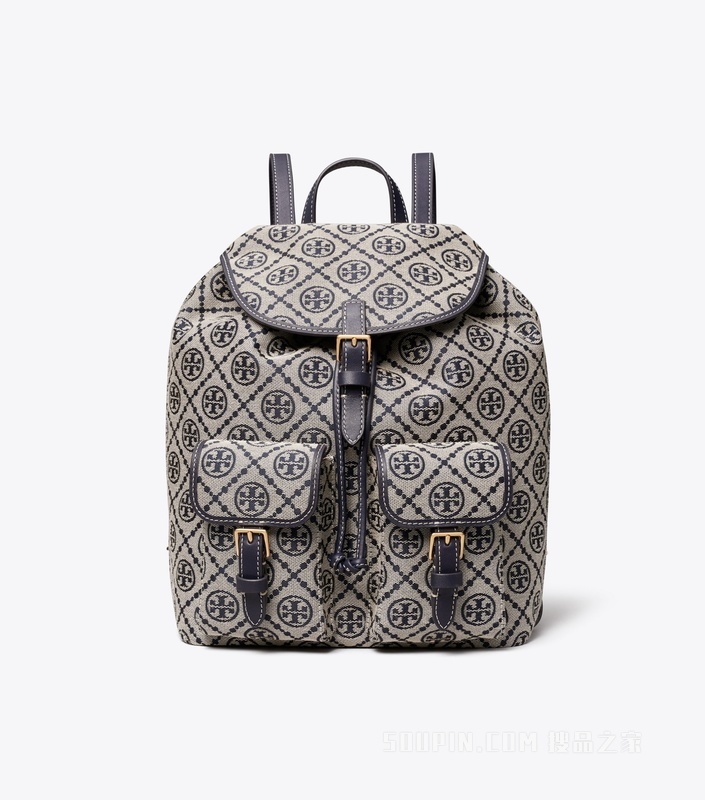 【礼物】T Monogram 双肩包 Tory 海军蓝