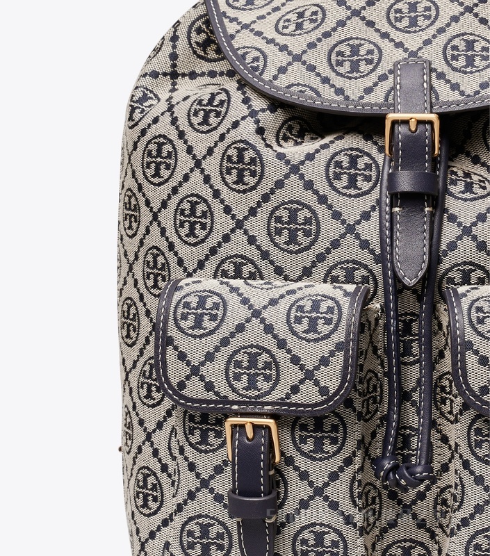 【礼物】T Monogram 双肩包 Tory 海军蓝