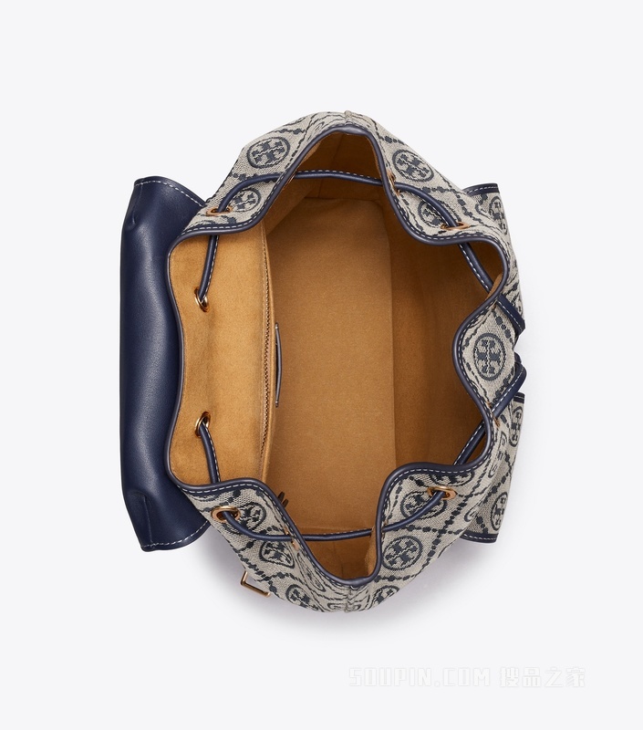 【礼物】T Monogram 双肩包 Tory 海军蓝