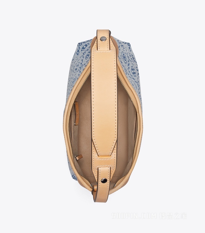 【礼物】T Monogram 牛仔邮差包 粉末蓝