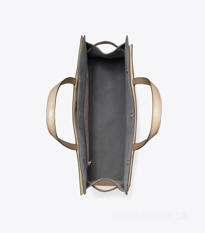 【礼物】Lee Radziwill 压花托特包 浅胡桃木色