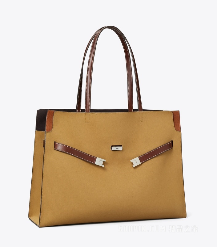 【礼物】Lee Radziwill 帆布托特包 卡其色