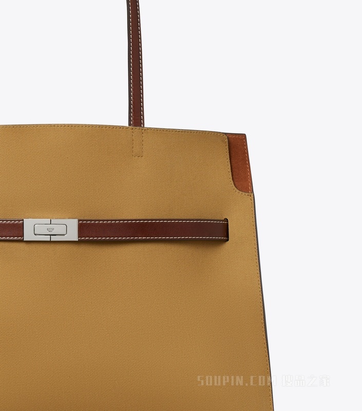 【礼物】Lee Radziwill 帆布托特包 卡其色