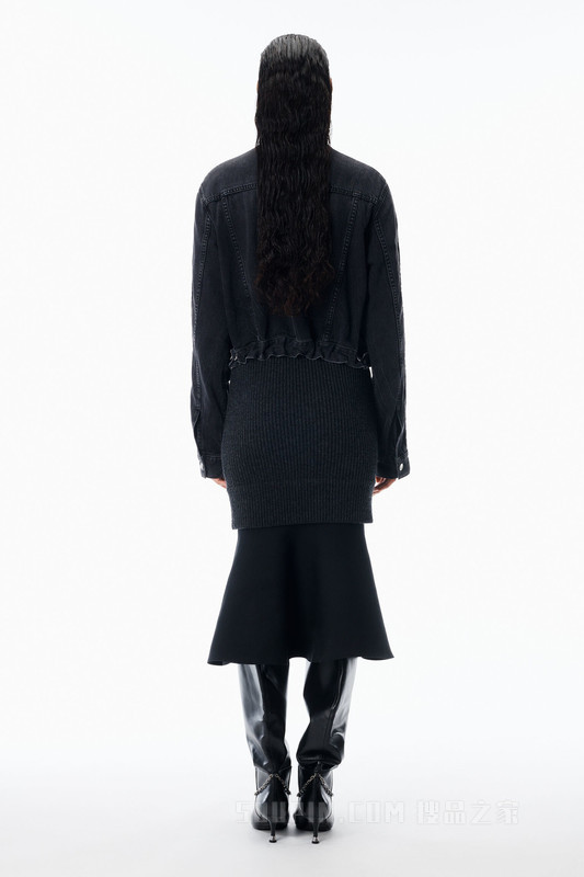 牛仔布运动夹克