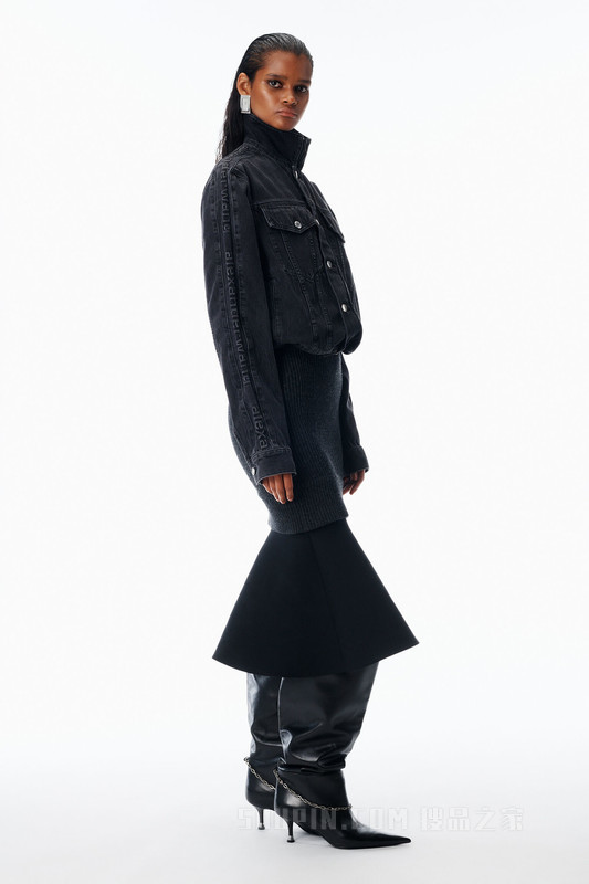 牛仔布运动夹克