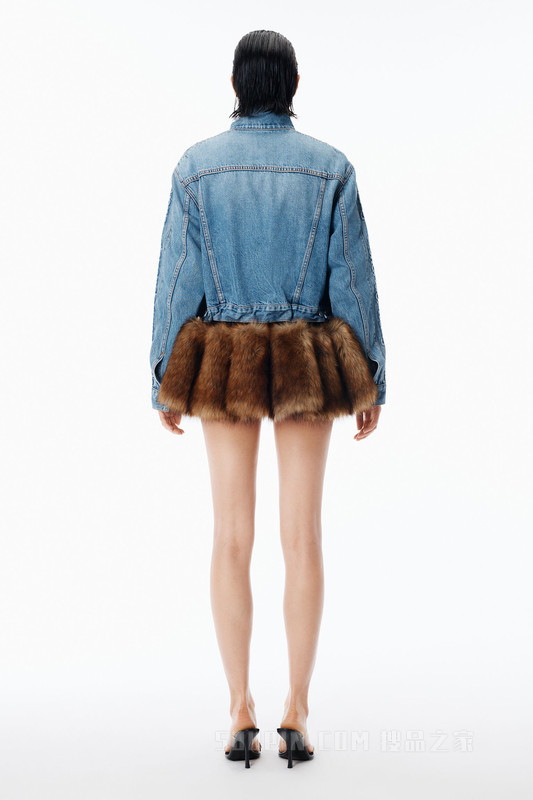 牛仔布运动夹克