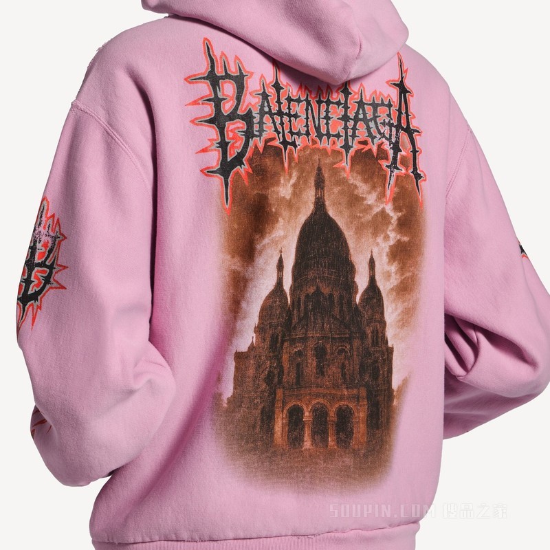 BALENCIAGA SACRÉ CŒUR中版型拉链连帽衫