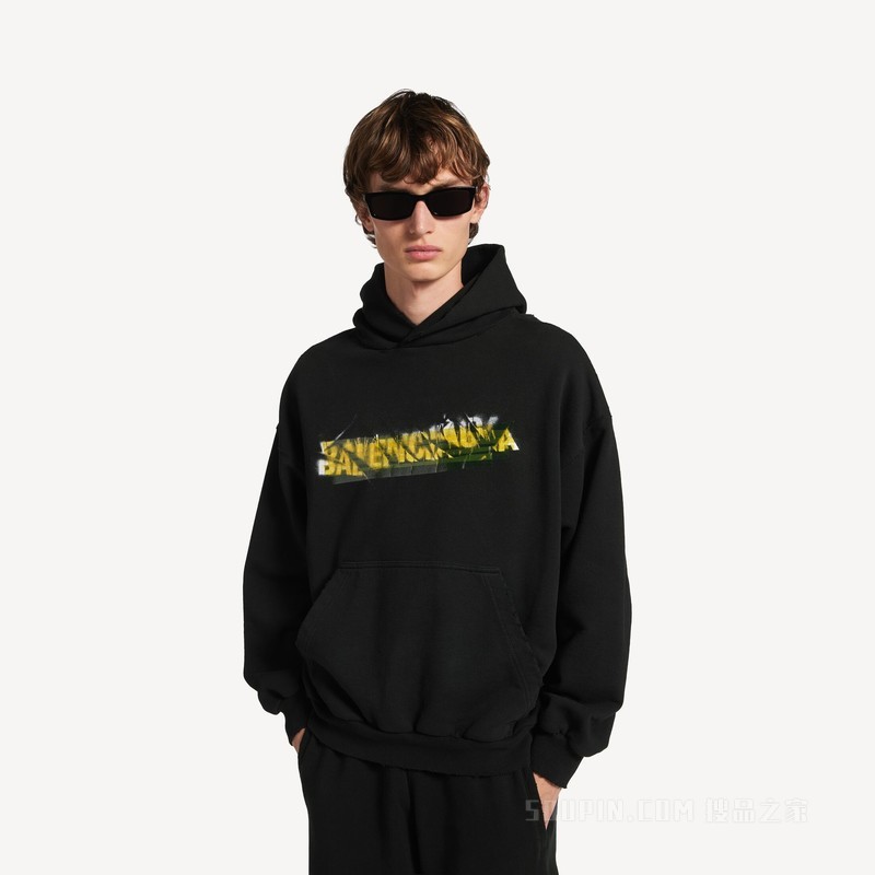 MESSY SPRAY HOODIE中号版型连帽卫衣