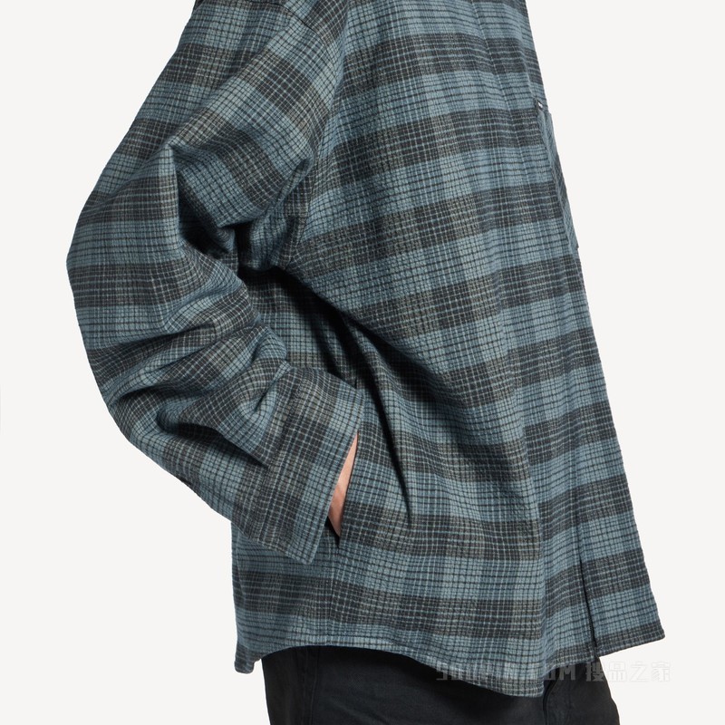 夹棉衬衫式外套