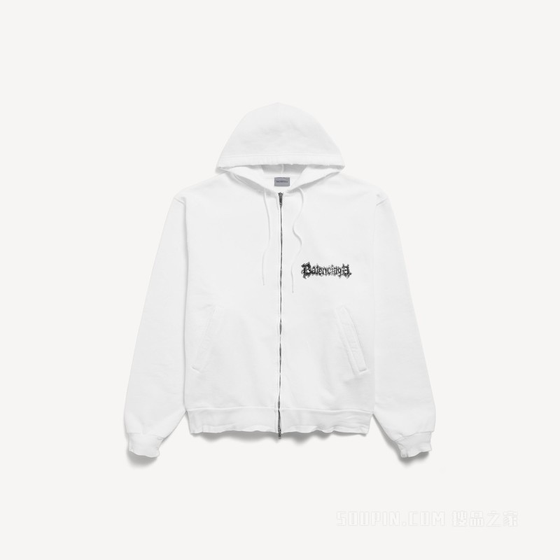 SALON DE COUTURE超大版型拉链连帽衫