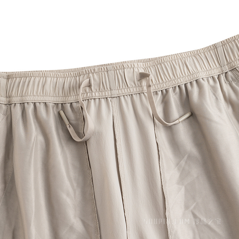 安踏大师腰裤吧男子冰肤透爽梭织运动长裤