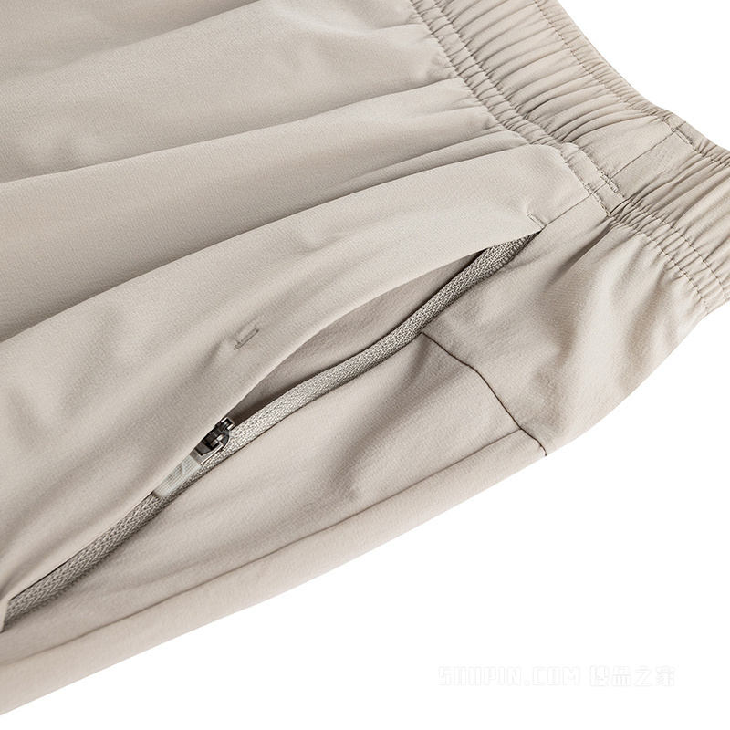 安踏大师腰裤吧男子冰肤透爽梭织运动长裤