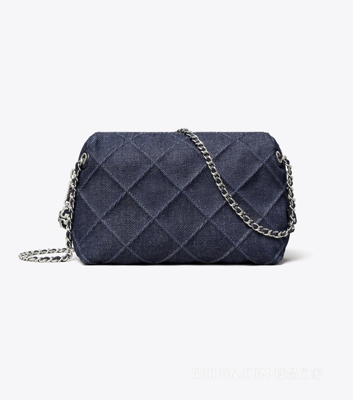 【礼物】Fleming 牛仔柔软斜挎包 蓝色