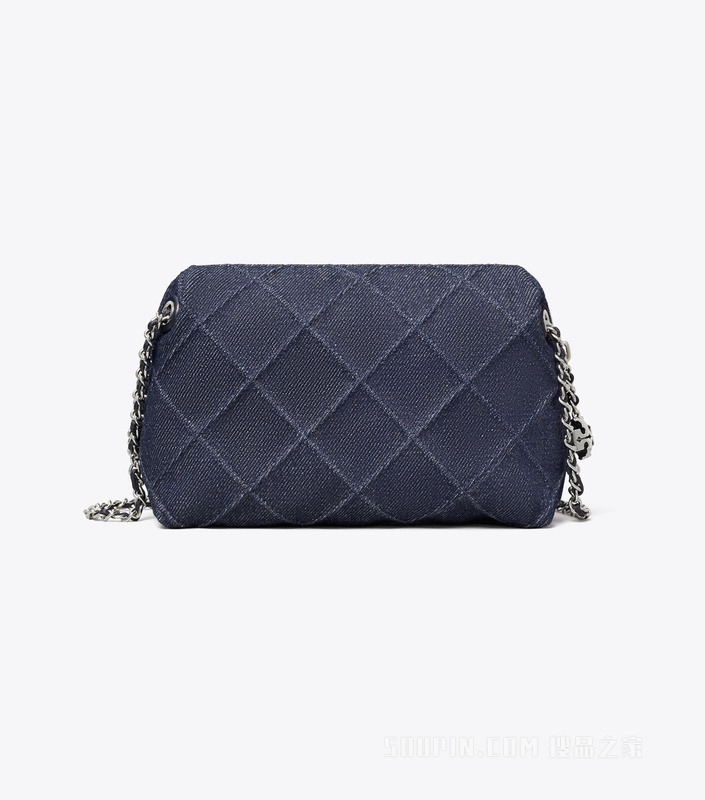 【礼物】Fleming 牛仔柔软斜挎包 蓝色
