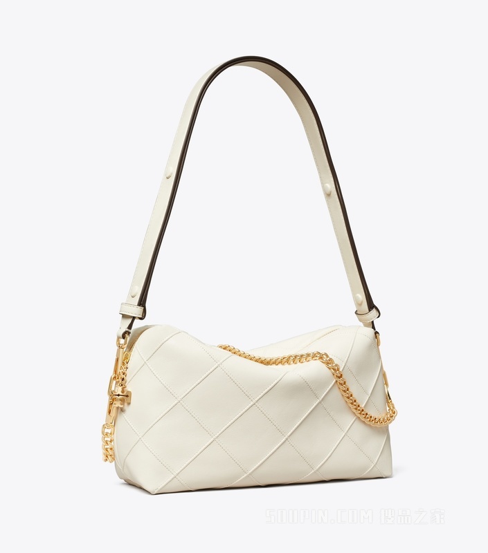 【礼物】Fleming 大号柔软斜挎包 浅奶油白