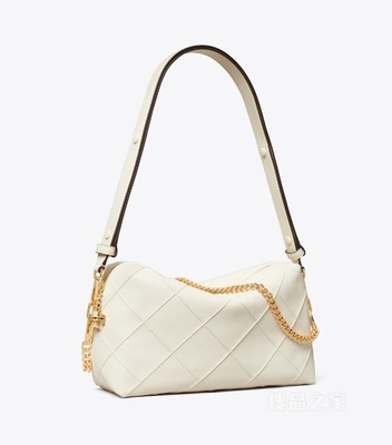 【礼物】Fleming 大号柔软斜挎包 浅奶油白