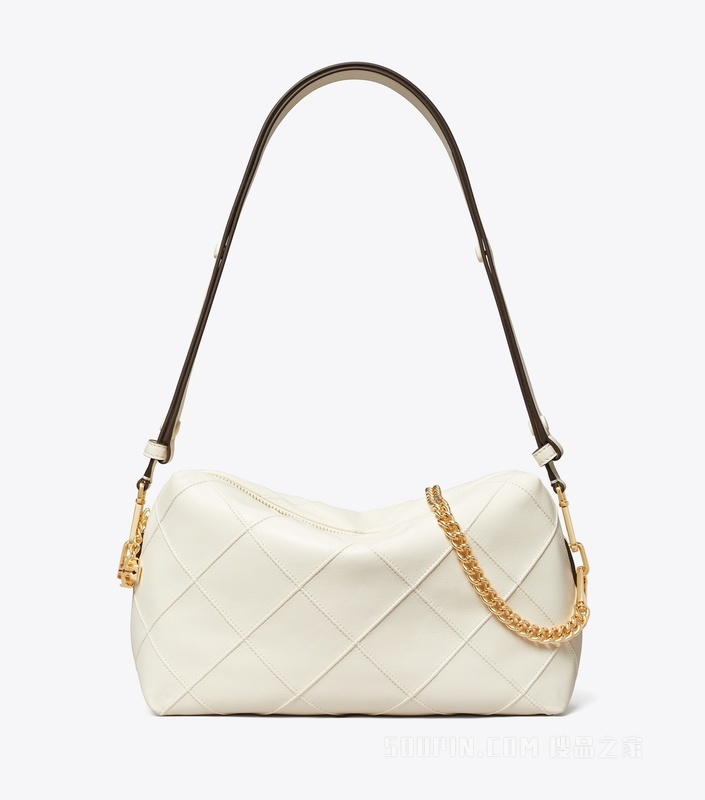 【礼物】Fleming 大号柔软斜挎包 浅奶油白