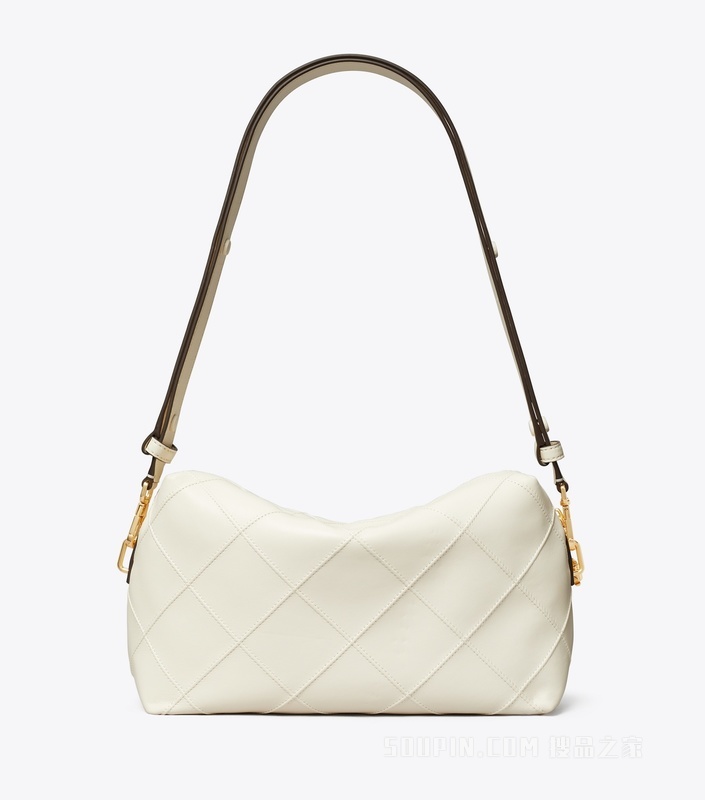 【礼物】Fleming 大号柔软斜挎包 浅奶油白