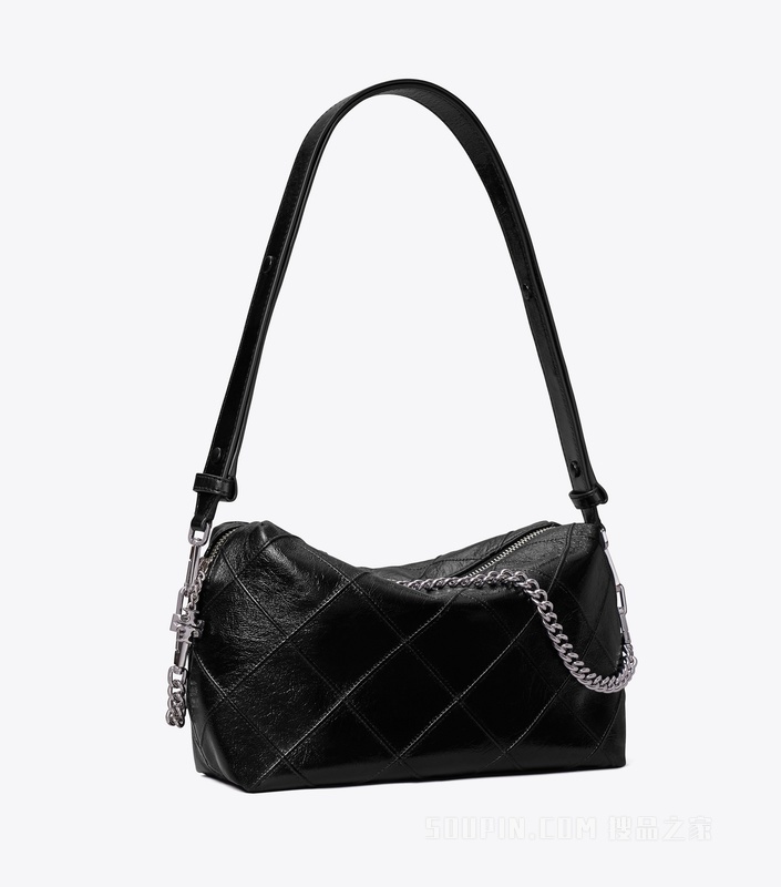 【礼物】Fleming 大号柔软斜挎包 黑色