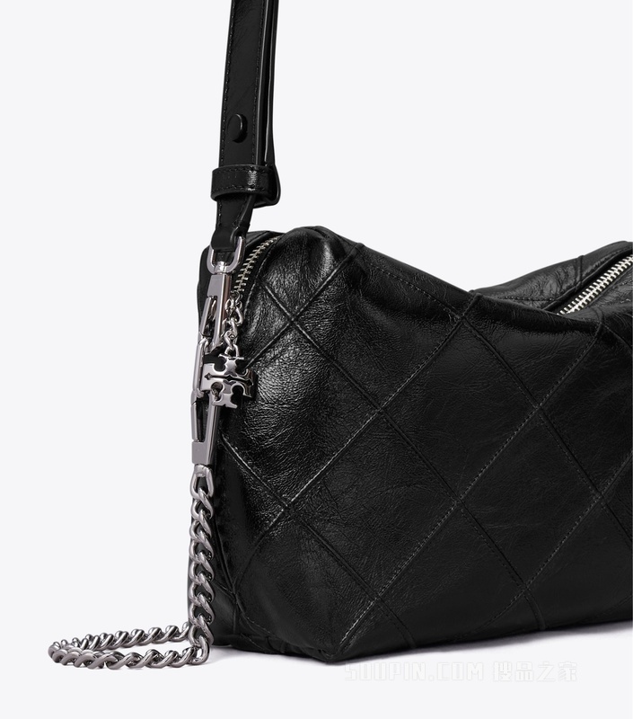 【礼物】Fleming 大号柔软斜挎包 黑色