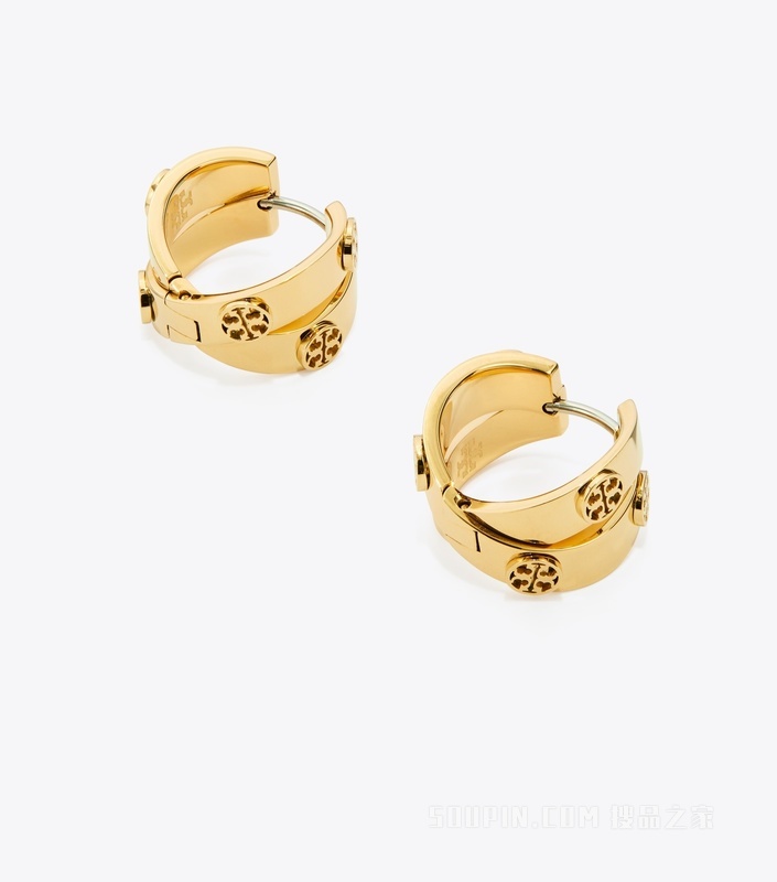 【礼物】Icon 经典系列双圈形耳环 Tory 金