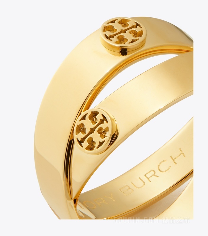 【礼物】Icon 经典系列双环戒指 Tory 金