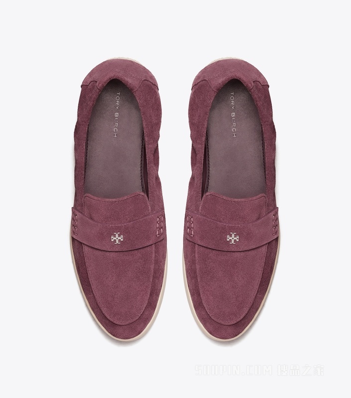 运动风芭蕾乐福鞋 柔嫩紫