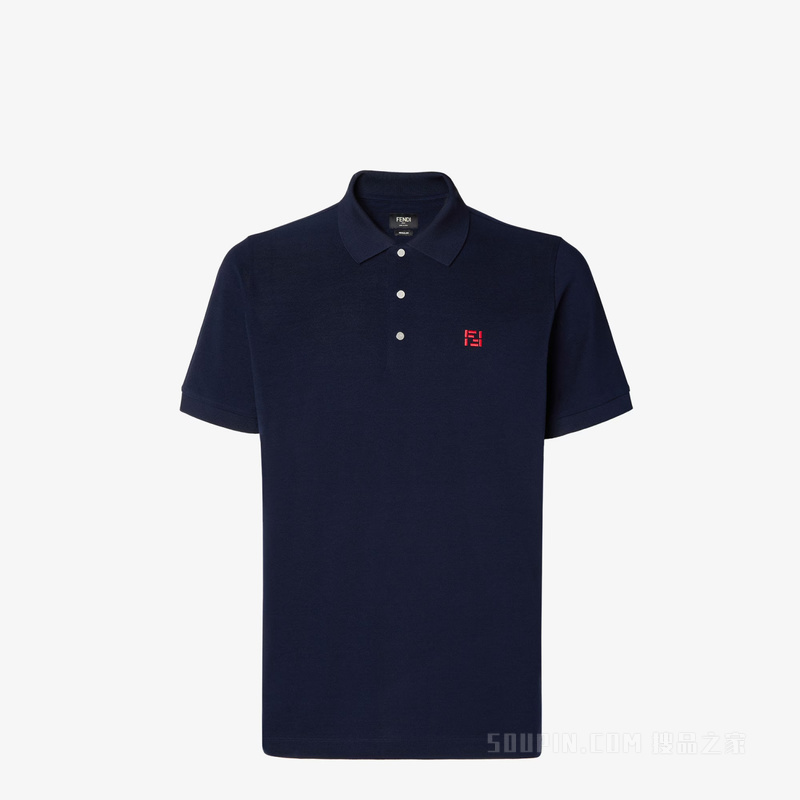 Polo衫 海军蓝棉质Polo衫