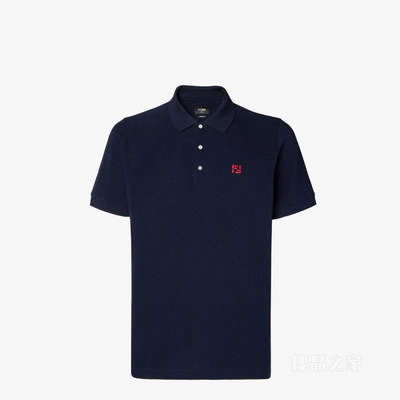 Polo衫 海军蓝棉质Polo衫