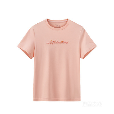 安踏训练女子液柔冰肤短袖针织衫