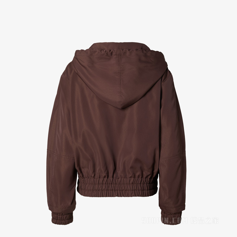 夹克衫 棕色高科技粘胶纤维飞行员夹克