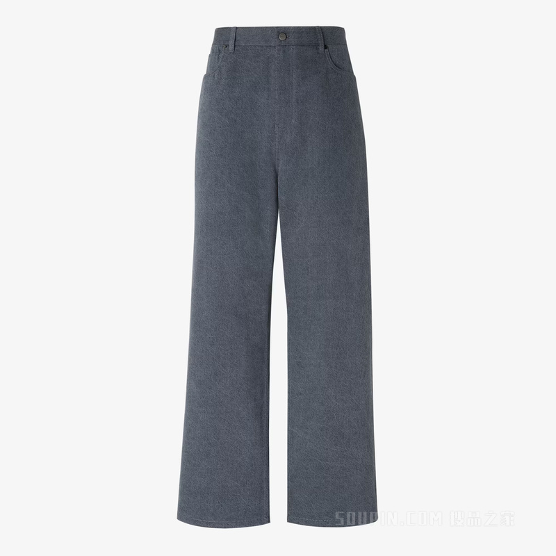 长牛仔裤 灰色牛仔裤