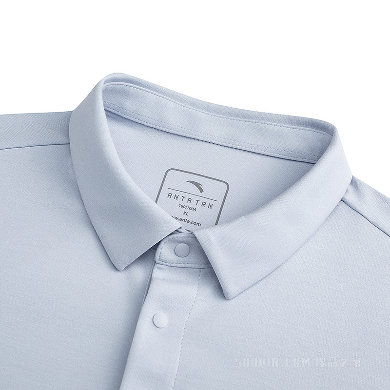 安踏训练男子液柔冰肤短袖POLO衫