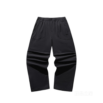 安踏运动复古男子冰肤梭织运动长裤
