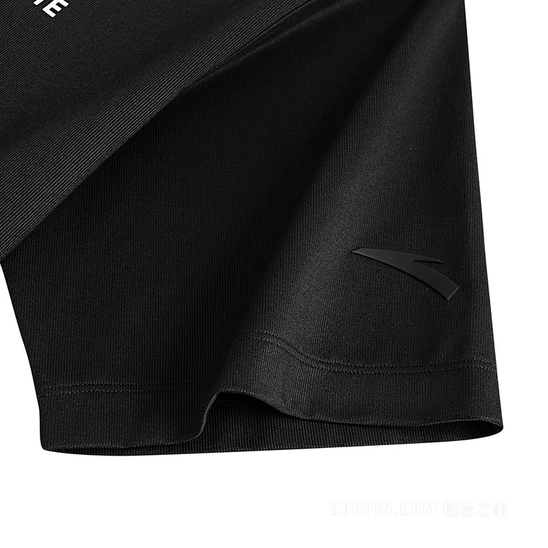 安踏出行男子短袖针织衫