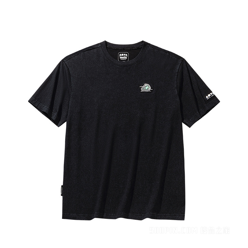 安踏滑板文化TEE丨生活系列ANTASKATE男子短袖针织衫