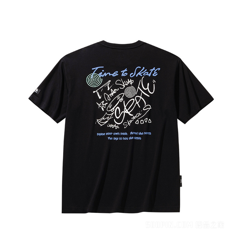 安踏生活系列ANTASKATE男子冰感抗菌短袖针织衫