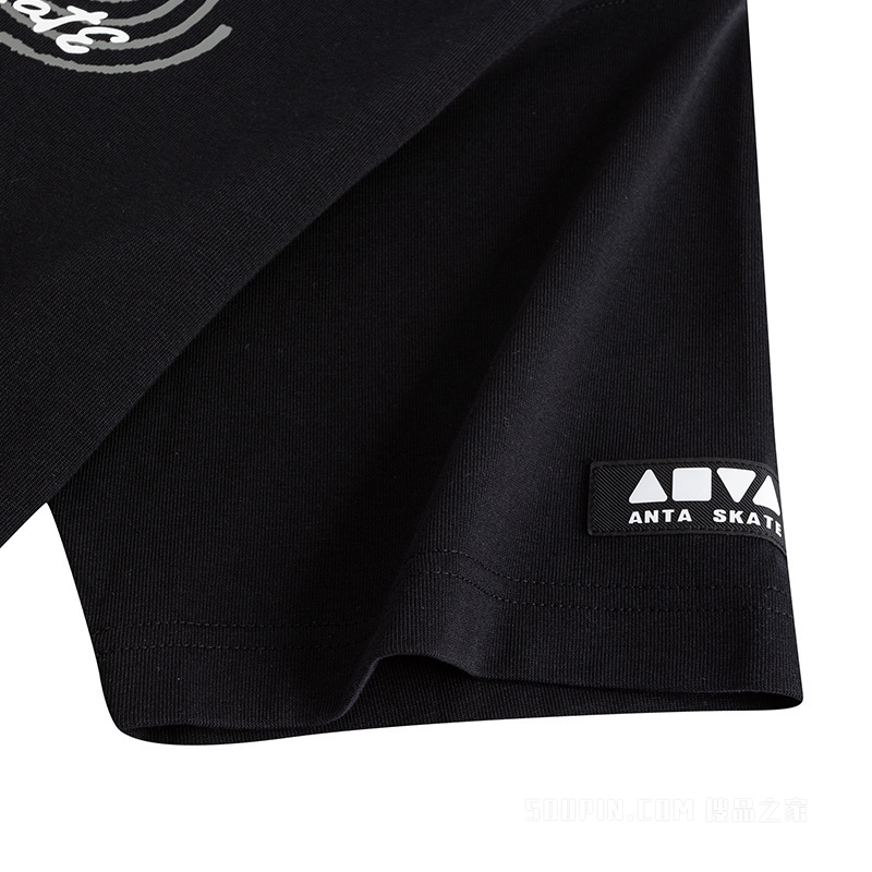 安踏生活系列ANTASKATE男子冰感抗菌短袖针织衫